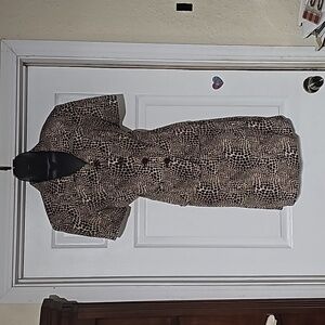 90’s Vintage Allison Taylor Animal print Suit Jacket and Skirt- X-Large